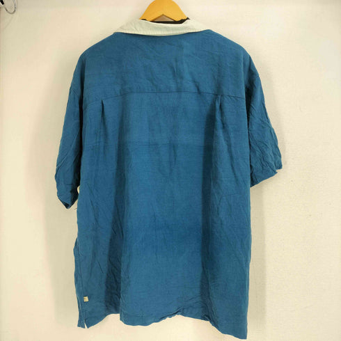 ISLAND SHORES シルク100 S/S オープンカラーシャツ メンズ import:XL