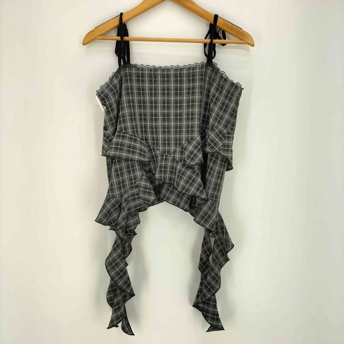 ファーファー furfur 25aw フリルキャミトップス レディース ONE SIZE