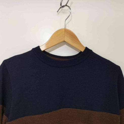 スティルバイハンド STILL BY HAND バイカラー 切替 ウール ニットセーター メンズ JPN:46