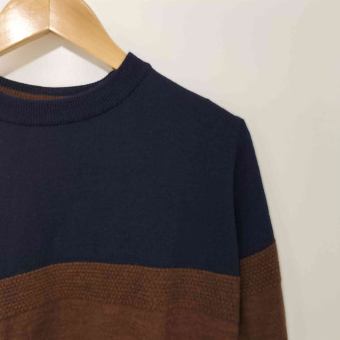 スティルバイハンド STILL BY HAND バイカラー 切替 ウール ニットセーター メンズ JPN:46