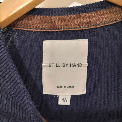 スティルバイハンド STILL BY HAND バイカラー 切替 ウール ニットセーター メンズ JPN:46