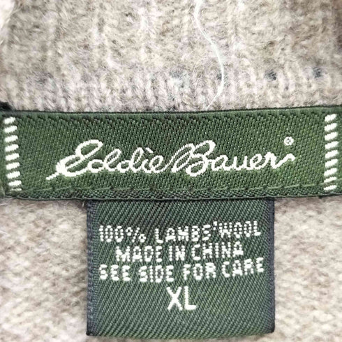 エディーバウアー Eddie Bauer タートルネック マルチボーダー ウールニット メンズ import:XL
