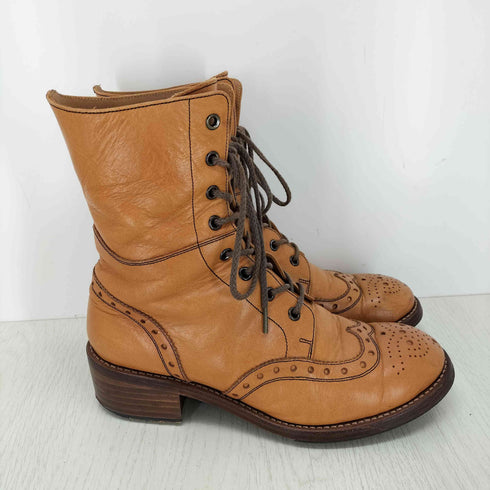 PLUS BY CHAUSSER PC-592 WINGTIP LACE-UP BOOTS ウィングチップレースアップブーツ レディース JPN:23