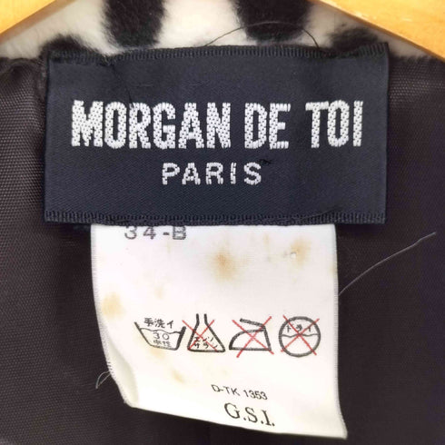 MORGAN DE TOI ダルメシアン フリース チェスター コート Y2K レディース