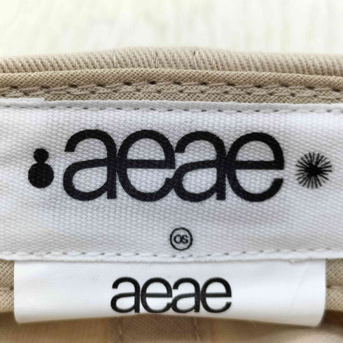 aeae WEB LOGO 5PANNEL CAP CHARCOAL/MOCA レディース