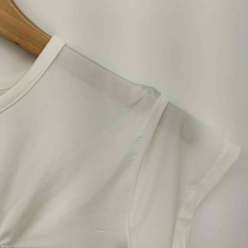 ドットコム .KOM CRANK GLOSSY SHIRRING LOGO TOP グロッシー シャーリング ロゴ トップス レディース FREE