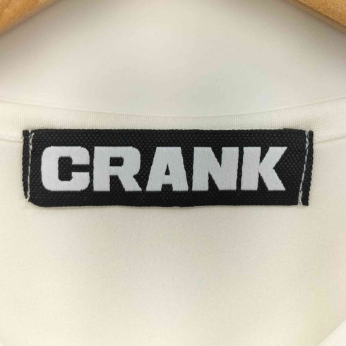 ドットコム .KOM CRANK GLOSSY SHIRRING LOGO TOP グロッシー シャーリング ロゴ トップス レディース FREE