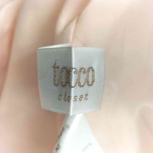 トッコクローゼット tocco closet フロントパールチャームファスナーキルティングジャンパースカート レディース JPN:M