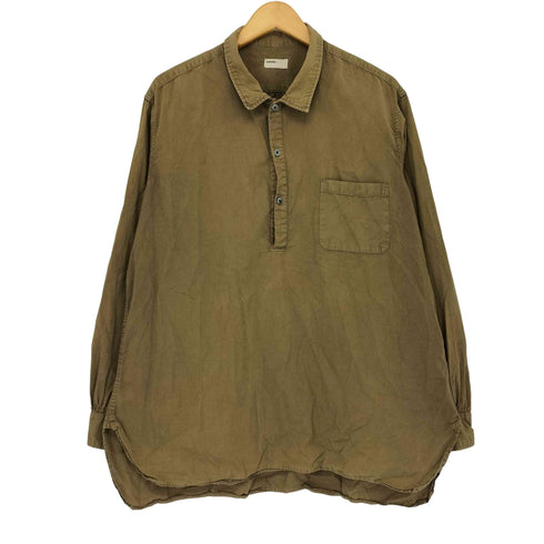 ネサンス NAISSANCE コットン 無地 プルオーバーシャツ メンズ import:XL