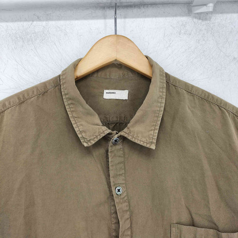 ネサンス NAISSANCE コットン 無地 プルオーバーシャツ メンズ import:XL