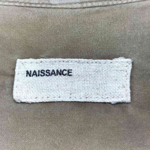 ネサンス NAISSANCE コットン 無地 プルオーバーシャツ メンズ import:XL