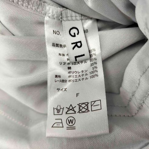 グレイル GRL レースラインフーディ&ティアードスカートセット レディース FREE