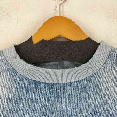 ザラ ZARA ダメージ加工 デニム生地 カットソー レディース