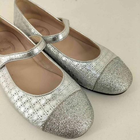 ディオール Dior ラメパンプス フラットバレエシューズ レディース EUR:33
