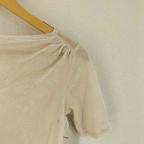 リリーブラウン Lily Brown ブラッシュチュールギャザートップス レディース ONE SIZE