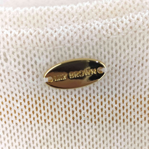 リリーブラウン Lily Brown ブラッシュチュールギャザートップス レディース ONE SIZE