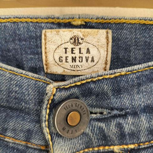 TELA GENOVA ボタンフライスキニーデニムパンツ メンズ 33