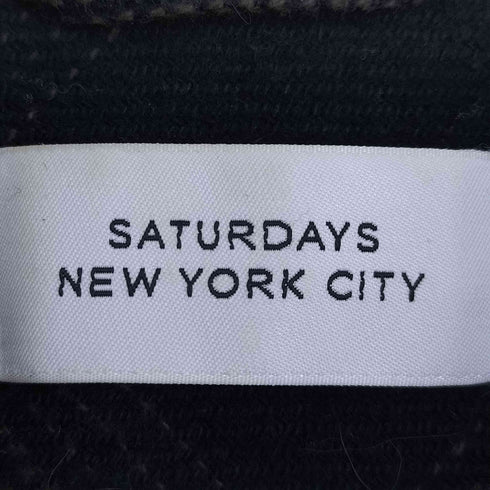 サタデーズニューヨークシティ Saturdays NYC ロゴ刺繍 オンブレチェック ネルシャツ ボックスシルエット メンズ JPN:S