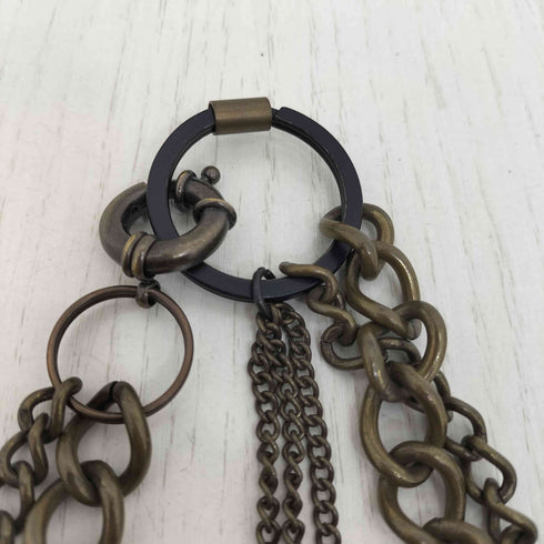 RING 真鍮 多重 チェーン ネックレス メンズ