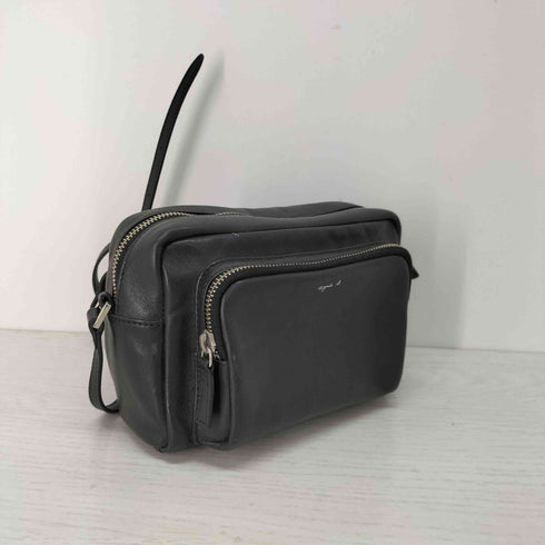 アニエスベー agnes b. angele カウレザーショルダーバッグ レディース