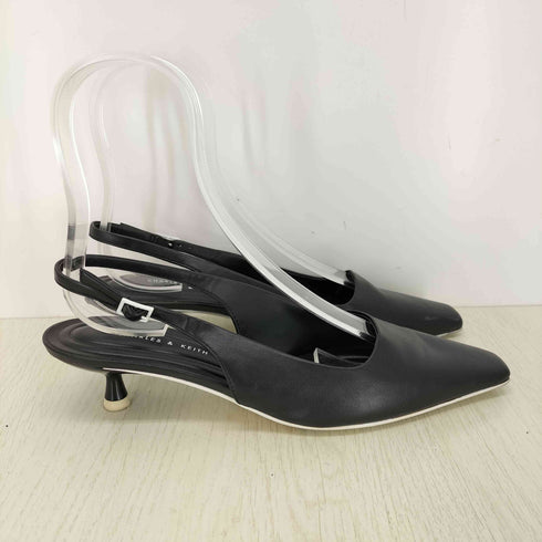 チャールズアンドキース CHARLES&KEITH レザーヒールサンダル レディース JPN:37
