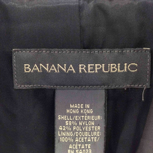 バナナリパブリック BANANA REPUBLIC 00s ナイロン混 ボタンレスコート レディース S