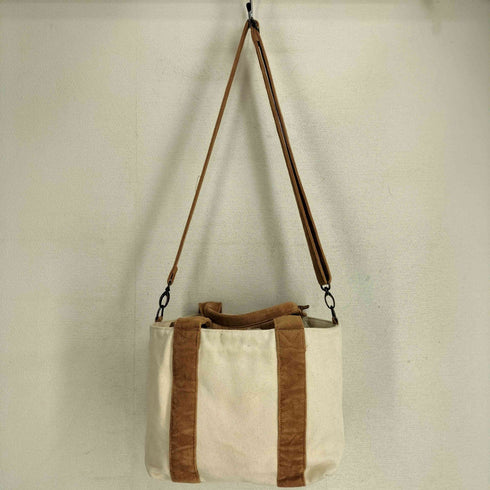 sandlessmoon 2WAYフリンジキャンバス トートバック レディース ONE SIZE