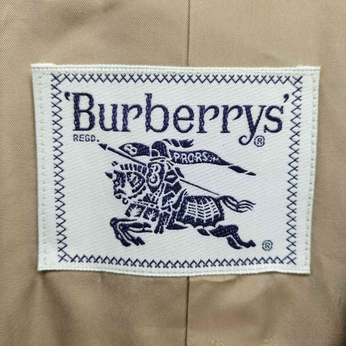 バーバリーズ BURBERRYS 80-90S 白タグ ウール カシミヤ ダブルブレスト チェスター コート レディース 9AB2