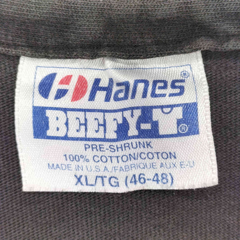 ヘインズ Hanes USA製 シングルステッチ 両面 企業プリント メンズ import:XL