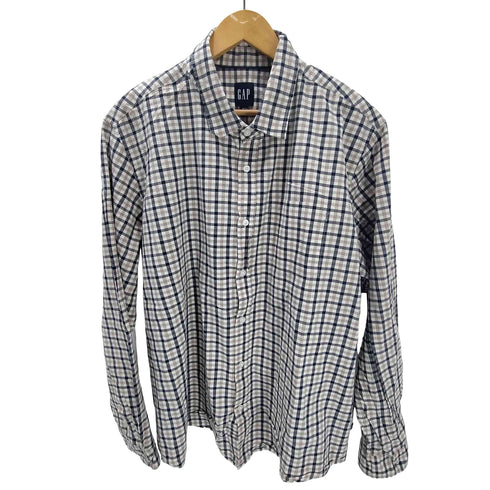 ギャップ Gap Button Down L/S Shirt チェック柄 ボタンダウン ロングスリーブ シャツ メンズ import:XXL