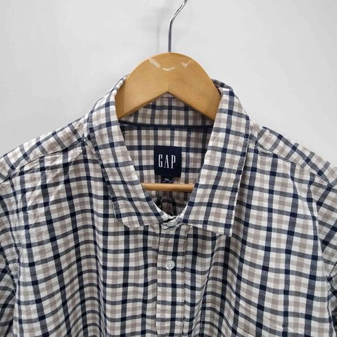 ギャップ Gap Button Down L/S Shirt チェック柄 ボタンダウン ロングスリーブ シャツ メンズ import:XXL