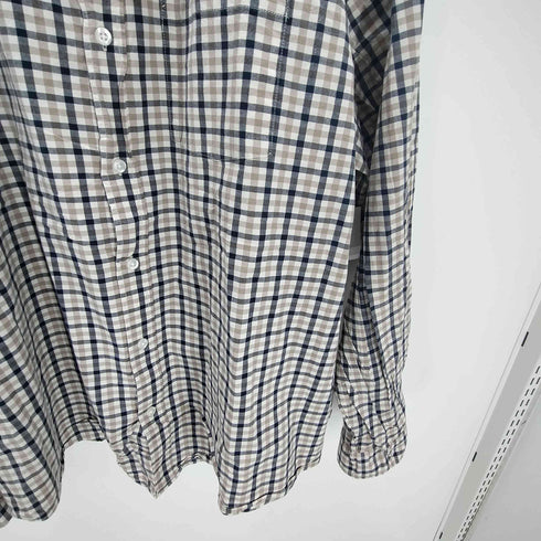 ギャップ Gap Button Down L/S Shirt チェック柄 ボタンダウン ロングスリーブ シャツ メンズ import:XXL