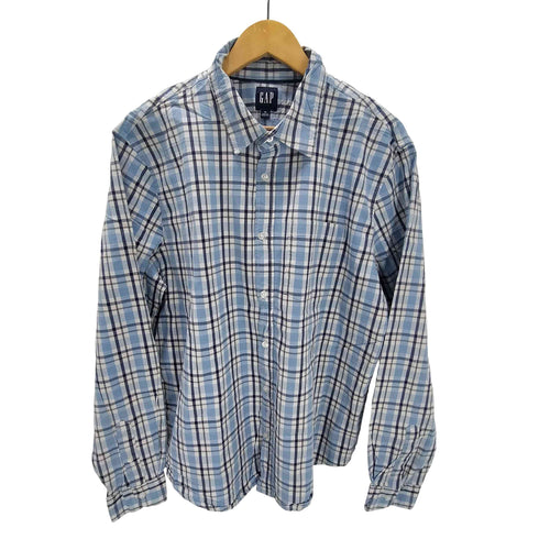 ギャップ Gap Button Down L/S Shirt チェック柄 ボタンダウン ロングスリーブ シャツ メンズ import:XL