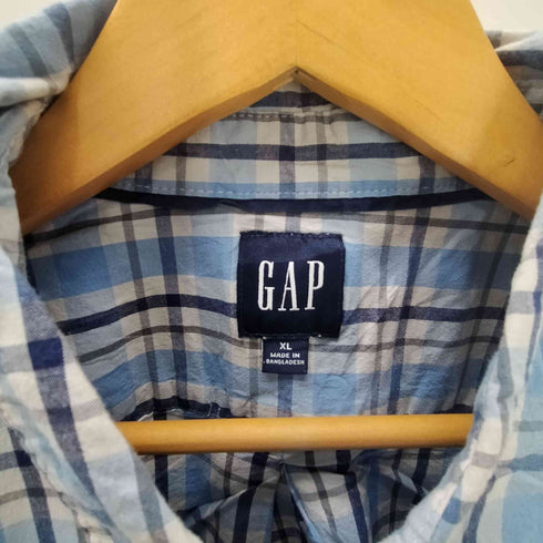 ギャップ Gap Button Down L/S Shirt チェック柄 ボタンダウン ロングスリーブ シャツ メンズ import:XL