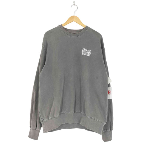 GOOD TIME CLASSIC LOGO PIGMENT CREWNECK メンズ import:L