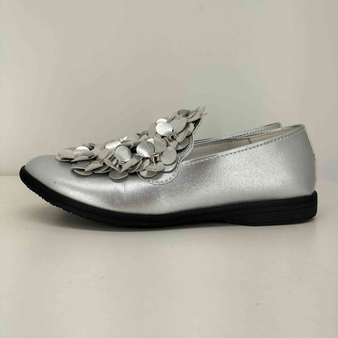トウキョウボッパー TOKYO BOPPER FLOWER MOTIF SILVER LEATHER シルバー レザー フラワーモチーフ ローファー レディース