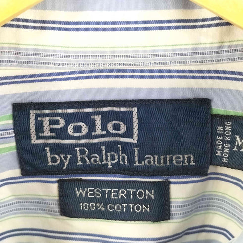 ポロバイラルフローレン Polo by RALPH LAUREN WESTERTON コットンストライプシャツ メンズ M