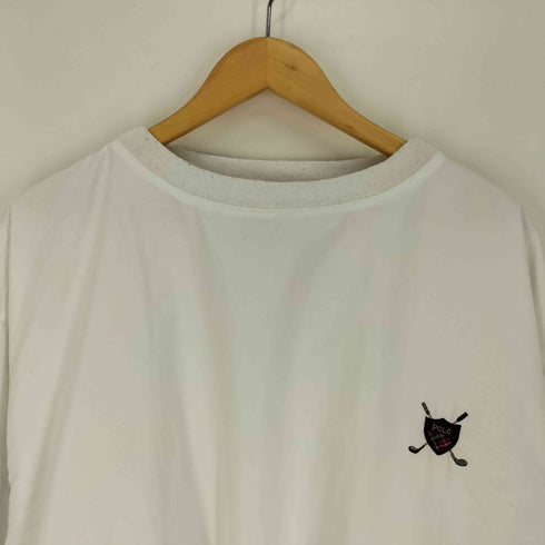 ポロゴルフラルフローレン POLO GOLF RALPH LAUREN 90S エンブレム刺繍 クルーネック ナイロン プルオーバー ジャケット メンズ import:XL