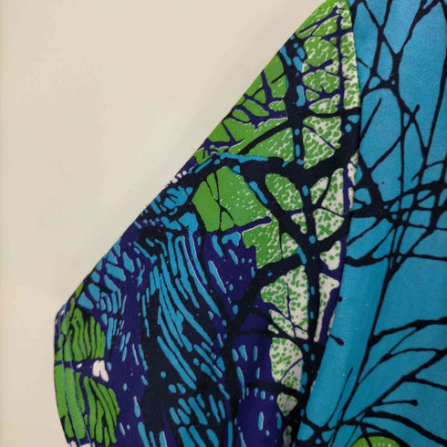 アシックス ASICS 90S 総柄 S/S ハーフジップ モーター サイクル ジャージ トップ メンズ JPN:L