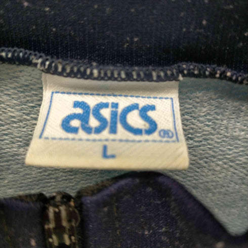アシックス ASICS 90S 総柄 S/S ハーフジップ モーター サイクル ジャージ トップ メンズ JPN:L