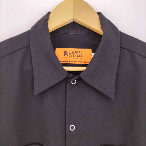 ユニバーサルオーバーオール UNIVERSAL OVERALL ポリウール シングルポケット 半袖シャツ メンズ JPN:L