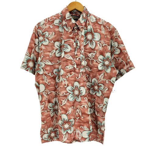レインスプーナー Reyn Spooner 90s~00s PHIL EDWARDS フラワープリント ハーフボタン ボタンダウン アロハシャツ メンズ