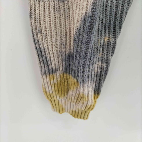 ジュエミ Juemi Tie-dye Knit Cardigan タイダイ柄 リブ編みカーディガン レディース FREE