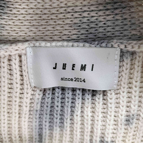 ジュエミ Juemi Tie-dye Knit Cardigan タイダイ柄 リブ編みカーディガン レディース FREE