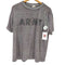 ユーエスアーミー U.S. ARMY 80-90S 米軍 ARMY アーミー S/S ステンシル ロゴ プリント ポリ混 Tシャツ シングルステッチ 霜降り メンズ import:L