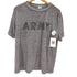 ユーエスアーミー U.S. ARMY 80-90S 米軍 ARMY アーミー S/S ステンシル ロゴ プリント ポリ混 Tシャツ シングルステッチ 霜降り メンズ import:L