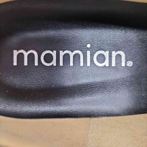 マミアン MAMIAN ラウンドトゥ トラックソール ローファー レディース JPN:39