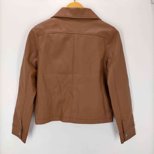 Synthetic Leather Double Riders Jacket シンセティック レザー ダブル ライダース ジャケット Y2K レディース import:L