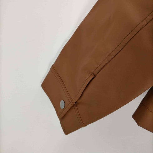 Synthetic Leather Double Riders Jacket シンセティック レザー ダブル ライダース ジャケット Y2K レディース import:L