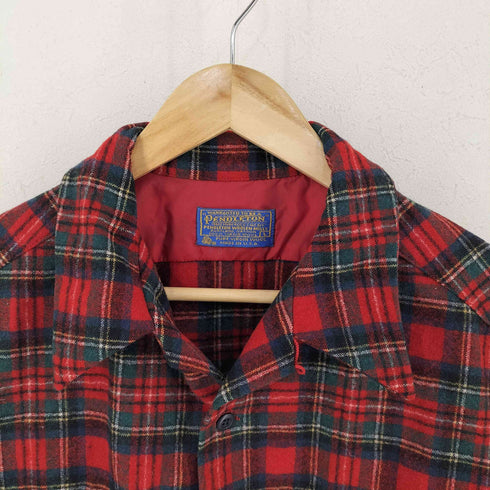 ペンドルトン PENDLETON 70s タータンチェック ウールボートシャツ メンズ L